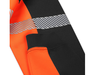 Santino Sweater Hudson Black / Fluor Orange, S