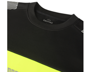 Santino Sweater Hudson Black / Fluor Yellow, S
