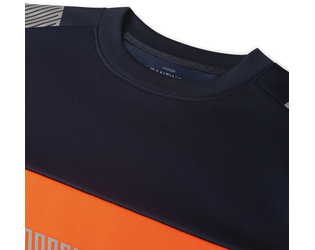 Santino Sweater Hudson Real Navy / Fluor Orange, S