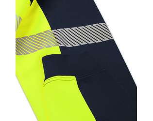 Santino Sweater Hudson Real Navy / Fluor Yellow, S