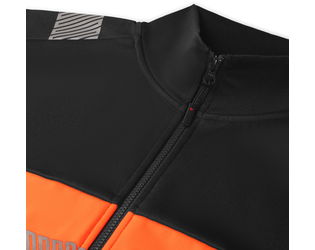 Santino Sweatvest Hugo Black / Fluor Orange, S