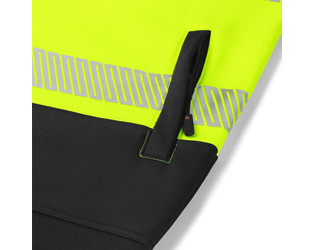 Santino Sweatvest Hugo Black / Fluor Yellow, S
