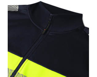 Santino Sweatvest Hugo Real Navy / Fluor Yellow, S