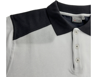 Santino Polosweater Tesla White / Graphite, S