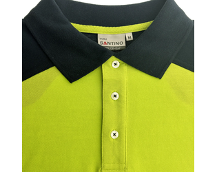 Santino Poloshirt Tivoli Lime / Real Navy, XL