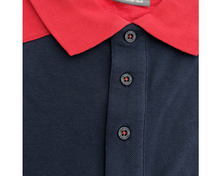 Santino Poloshirt Tivoli Real Navy / Red, XS