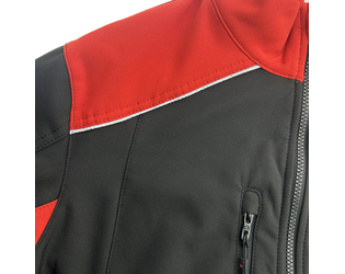 Santino Softshell Jacket Tour Black / Red, M